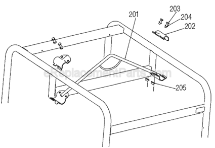 Part Location Diagram of D28818 Porter Cable Bracket Skyhook Pain